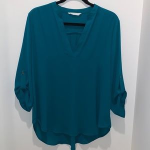 Lush Emerald Green Tunic Blouse